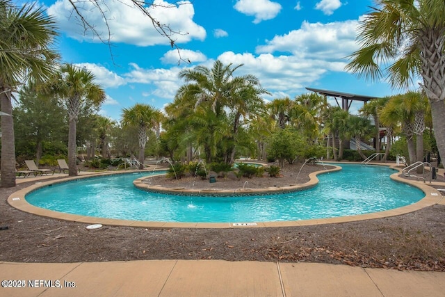 view of pool