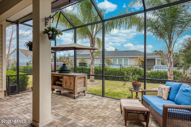 view of sunroom / solarium