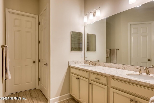 bathroom with vanity