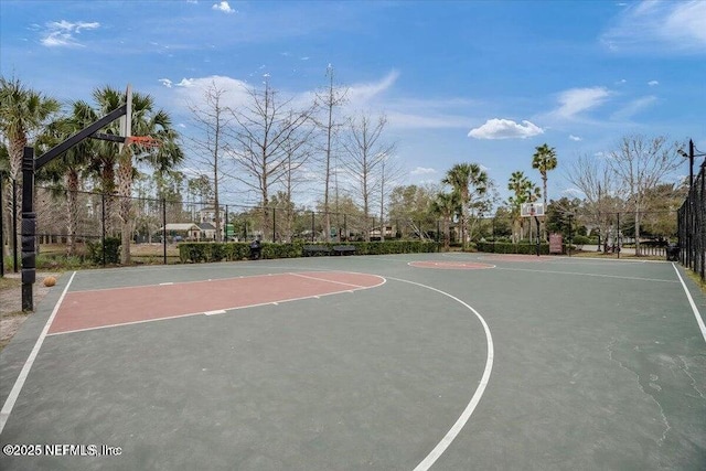 view of basketball court