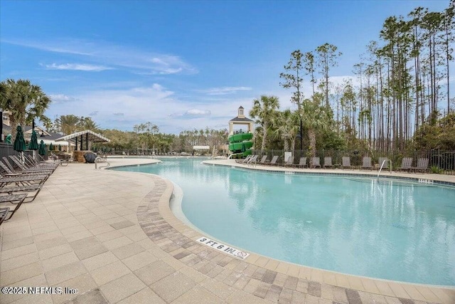 view of pool with a patio area