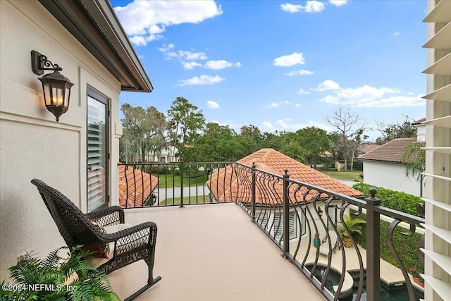 view of balcony