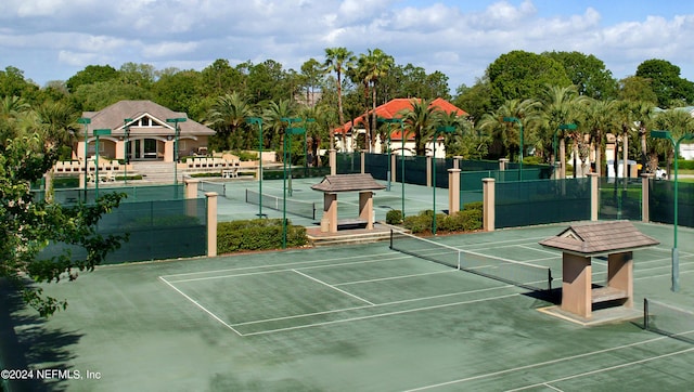 view of tennis court