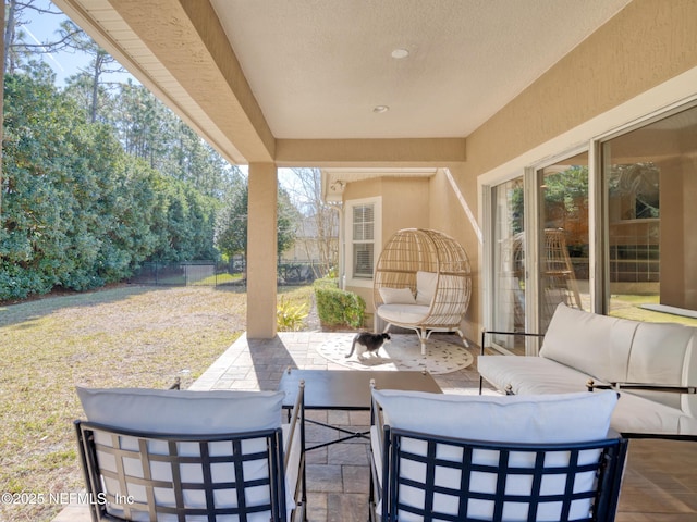 view of patio / terrace with outdoor lounge area