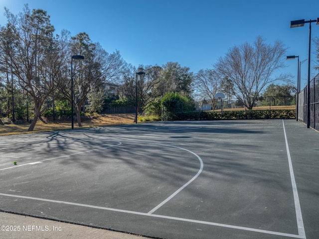 view of sport court