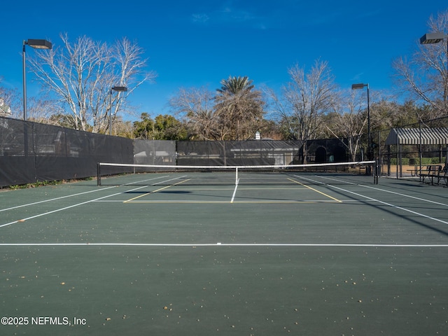 view of tennis court