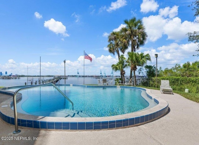 2280 Shepard St Unit 204, Jacksonville, FL 32211 - view of pool featuring a water view and a patio