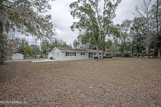 view of back of property