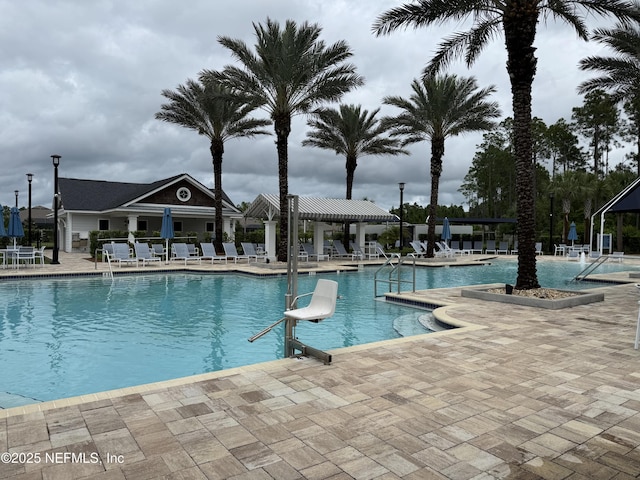 93 Curved Bay Trl, Ponte Vedra, FL 32081 - community pool with a patio area
