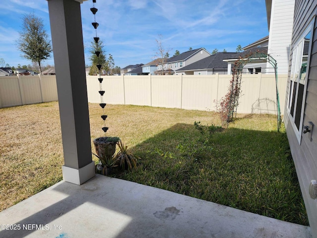 view of yard featuring a patio