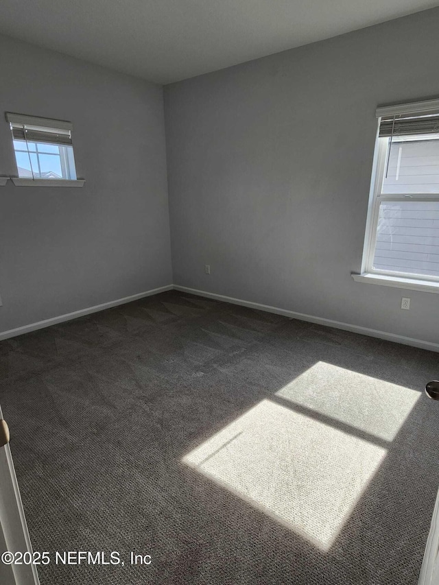 view of carpeted empty room