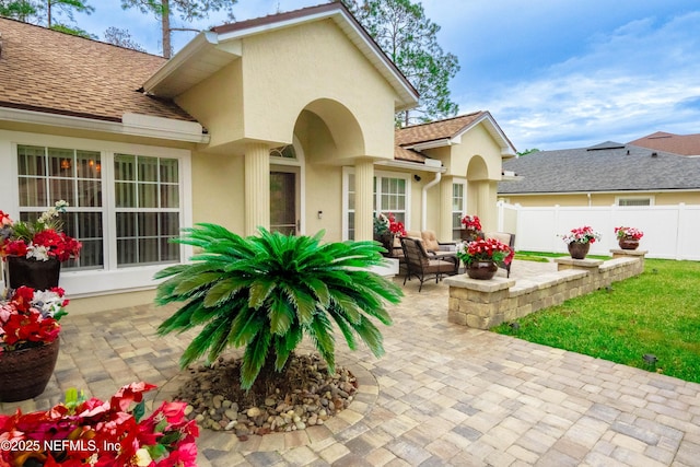 exterior space featuring a patio area