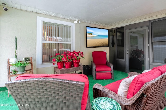 view of patio / terrace featuring an outdoor hangout area