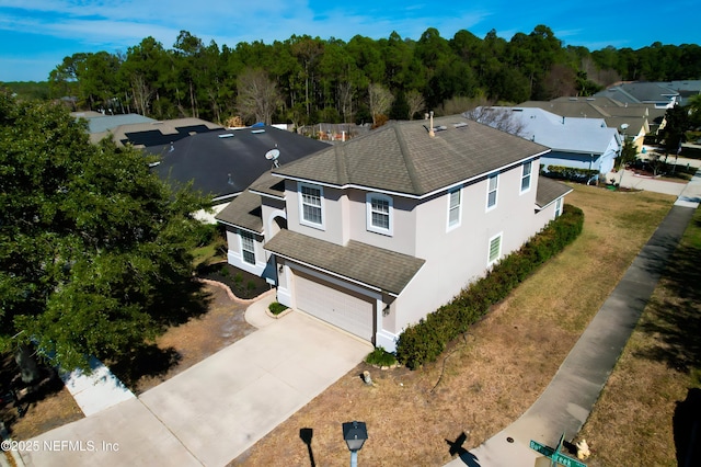 birds eye view of property