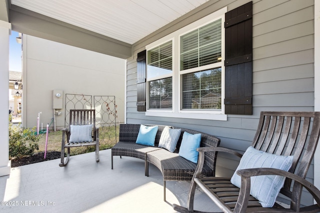 view of patio / terrace with a porch