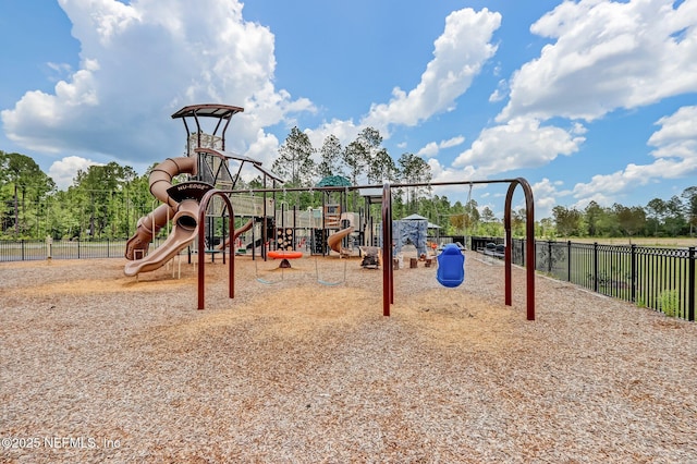 view of jungle gym