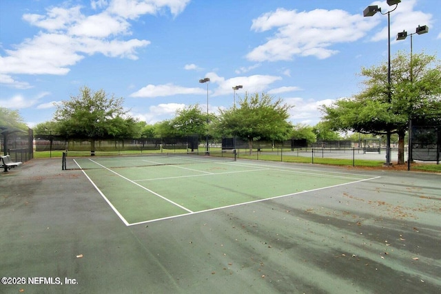 view of tennis court