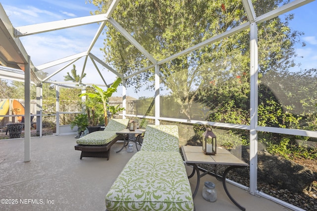 view of sunroom / solarium