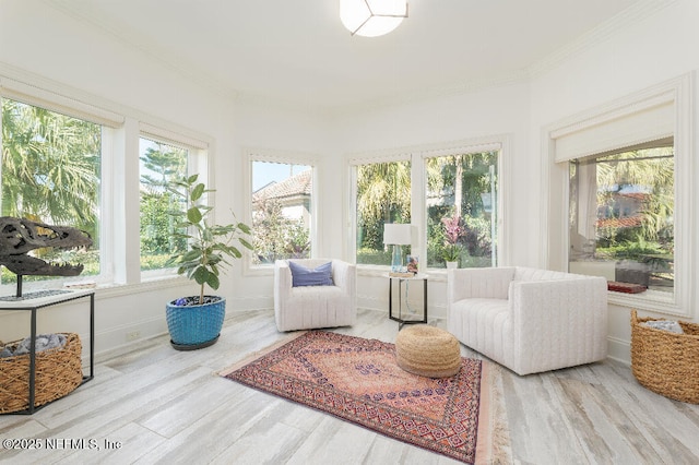 view of sunroom / solarium