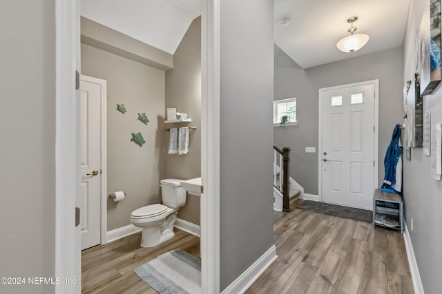 entryway with light wood-type flooring