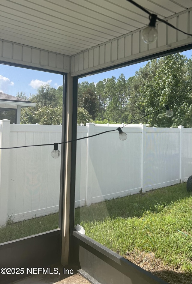 unfurnished sunroom with a healthy amount of sunlight