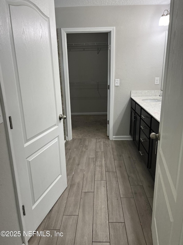 bathroom with vanity