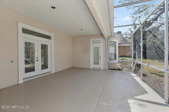 view of patio / terrace featuring french doors