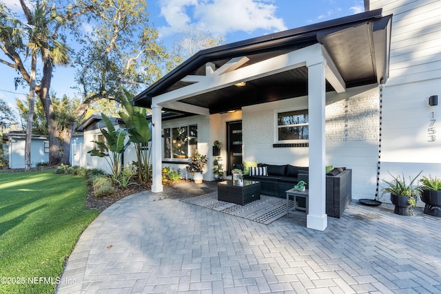 view of patio / terrace with outdoor lounge area