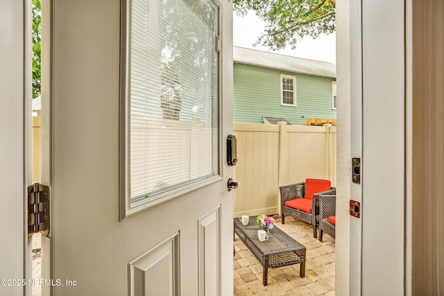 view of doorway to outside