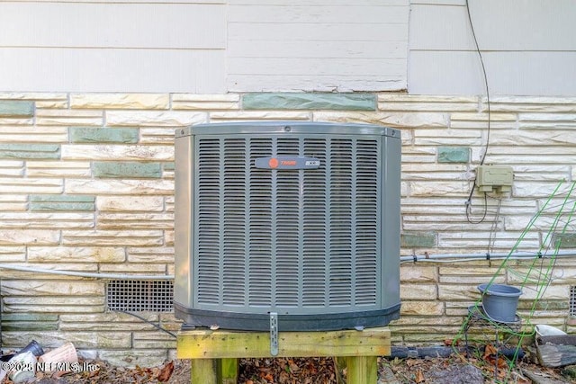 exterior details with central AC unit