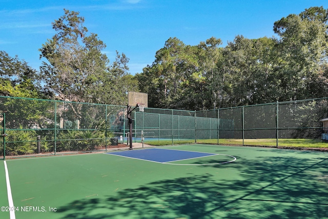 view of sport court