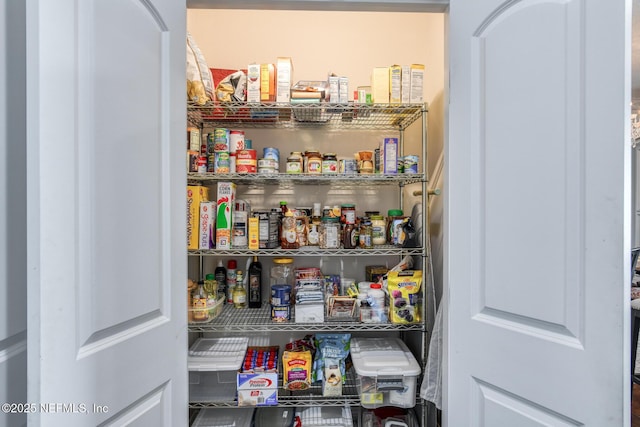 view of pantry