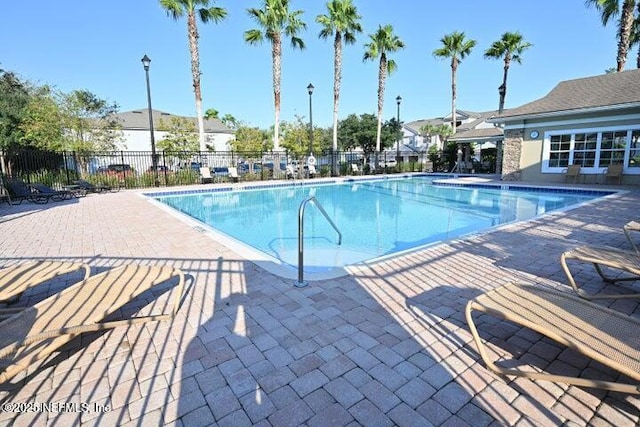 view of pool with a patio area