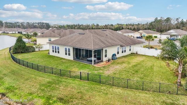 birds eye view of property featuring a residential view