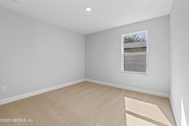 view of carpeted empty room