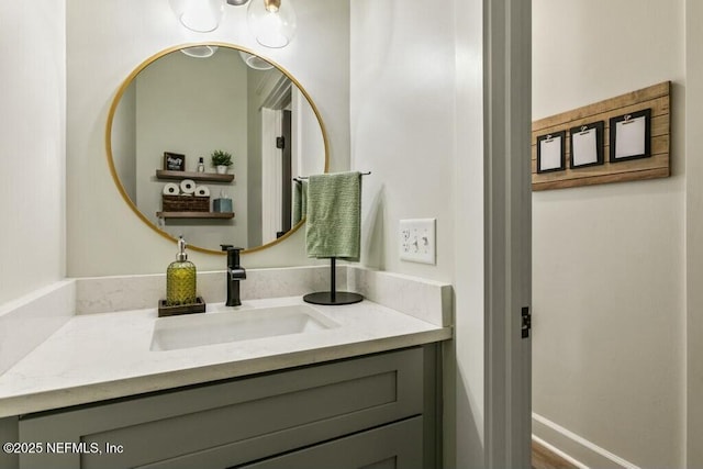 bathroom with vanity