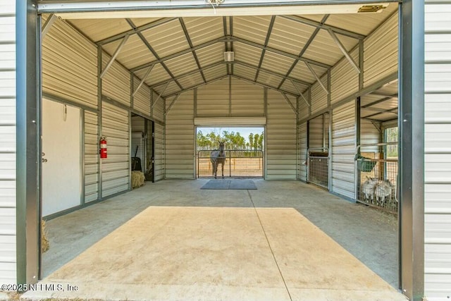 view of horse barn