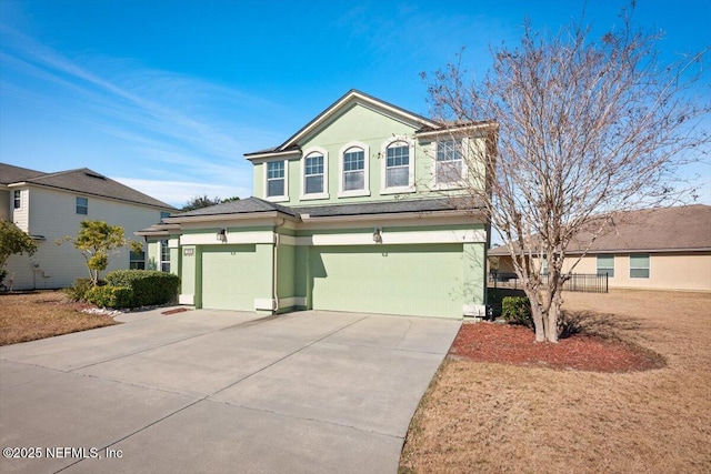 front facade featuring a garage