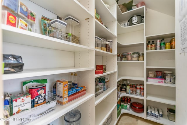 view of pantry