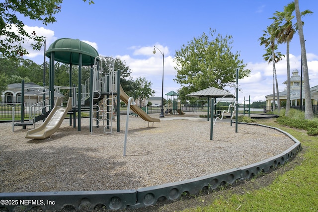 view of play area