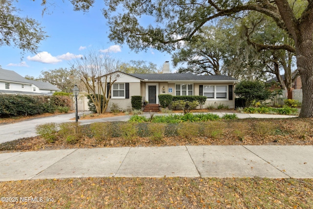 view of ranch-style home