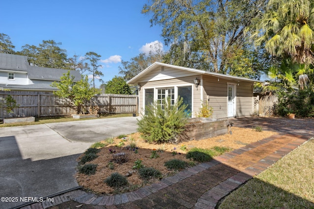 view of outbuilding