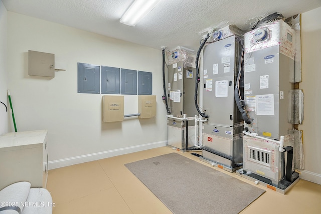 utilities featuring heating unit and electric panel