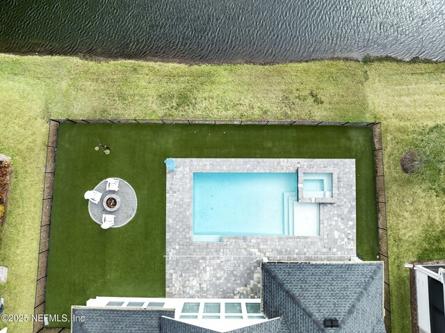 birds eye view of property