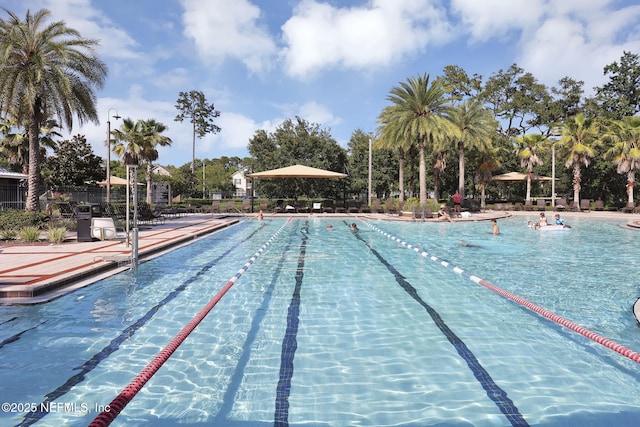 view of pool