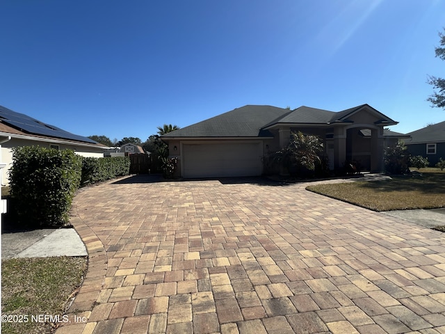 view of front of house featuring a garage