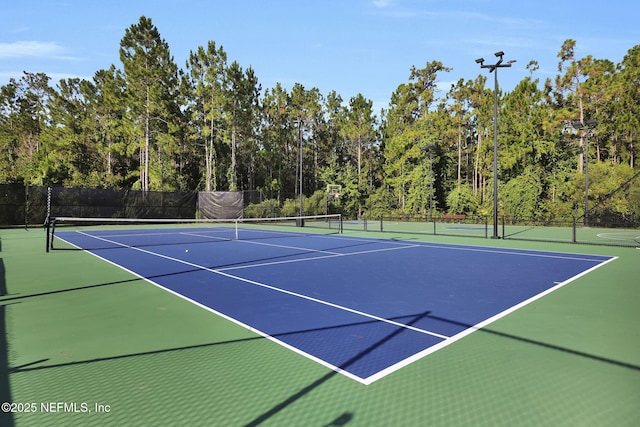 view of tennis court