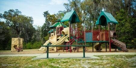 view of jungle gym