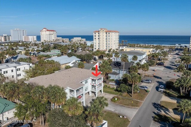 221 6th Ave S Unit H, Jacksonville Beach, FL 32250 - aerial view featuring a water view