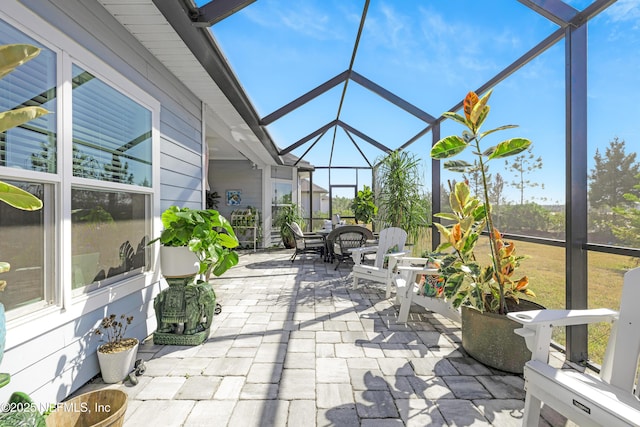 sunroom / solarium featuring a wealth of natural light